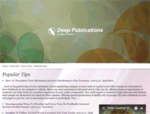 Tablet Screenshot of deephappylife.com